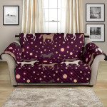 Running Horse Polka Dots Pattern Sofa Couch Protector Cover