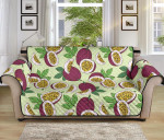 Light Green Theme Passion Fruit Pattern Sofa Couch Protector Cover