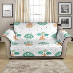 Cute Bonsai Fan Pattern Sofa Couch Protector Cover
