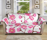 Pink Sakura Spring Season Design Sofa Couch Protector Cover