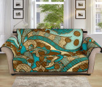 Cool Coffee Bean Graphic Ornate Design Sofa Couch Protector Cover