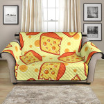 Sweet Cheese On Light Yellow Sofa Couch Protector Cover
