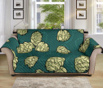 Dark Sea Green Hop On Dark Cyan Design Sofa Couch Protector Cover