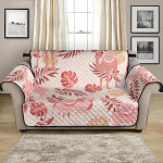 Pretty Style Pink Camel Leaves Pattern Sofa Couch Protector Cover