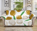 Marvellous Onion On White Design Sofa Couch Protector Cover