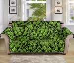 Black Theme Funny Green Hop Sofa Couch Protector Cover