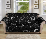Into Space Spaceship Planet Sofa Couch Protector Cover