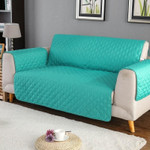 Illustration Classic Turquoise Sofa Couch Protector Cover