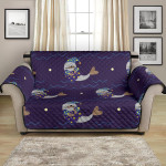 Dark Blue Theme Sleeping Sea Lion Pattern Sofa Couch Protector Cover
