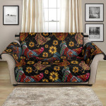 Alluring Style Rooster Chicken Flower Pattern Sofa Couch Protector Cover