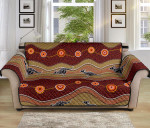 Tribal Beauty Kangaroo Aboriginal Design Sofa Couch Protector Cover