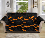 Halloween Cobweb Spider Web Bat Design Sofa Couch Protector Cover