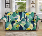 Beautiful Geometric Toucan Tropical Leaves Sofa Couch Protector Cover