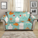 Cute Windmill Castle Crown Cartoon Pattern Sofa Couch Protector Cover