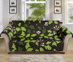 Dark Night Ginkgo Leaves Flower Design Sofa Couch Protector Cover