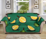 Beautiful Durian Pattern Green Sofa Couch Protector Cover