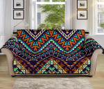 Vivid Sofa Couch Protector Cover Zigzag Chevron African Afro Dashiki Adinkra Kente