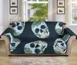 Scary Sugar Skull Smiling Design Sofa Couch Protector Cover