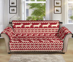 Red Theme Dachshund Nordic Sofa Couch Protector Cover