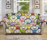 Japanese Culture Design Sofa Couch Protector Cover Colorful Daruma