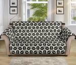 Black And White Coffee Bean Abstract Sofa Couch Protector Cover
