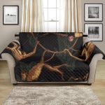 Black Theme Monkey Pattern Sofa Couch Protector Cover