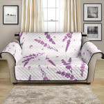 Exquisite Lavender Pattern Stripe Background Sofa Couch Protector Cover