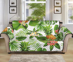 Adorable Pineapple Flower Leaves Design Sofa Couch Protector Cover