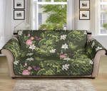 Green Dragon Rose Flower Design Sofa Couch Protector Cover
