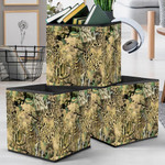 Colored Leopard Snake And Zebra Camouflage Style Storage Bin Storage Cube