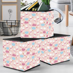 Cute Poodle Dogs In Ballet Skirts Dancing Clouds And Stars Storage Bin Storage Cube