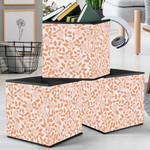 Hand Drawn Rose And Tree Branches In Coral Design Storage Bin Storage Cube