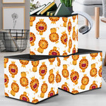 Cute Funny Lions In Gold Crowns Storage Bin Storage Cube