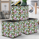 Abstract Autumn Forest In Different Colors Illustration Storage Bin Storage Cube