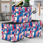 Many Easter Eggs With Stars And Stripes At Style Of USA Flag Storage Bin Storage Cube