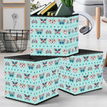 Theme Beautiful Butterfly And Line Flower Storage Bin Storage Cube