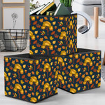 Nice View Of Autumn Season With Trees Leaves And Berries Storage Bin Storage Cube