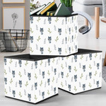 Simple Baby Wolf Icon Of Animal And Plants Storage Bin Storage Cube