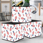 Awesome Ties Painted In The Colors Of The American Flag Storage Bin Storage Cube