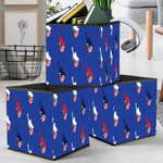 American Repeated Backdrop With Statue Of Liberty Stars Storage Bin Storage Cube