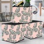 Black And White Butterfly On Pink Storage Bin Storage Cube