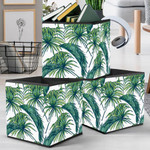 Beautiful Tropical Jungle Floral Leaves Pattern Storage Bin Storage Cube