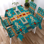 Turquoise Tribe Design Native American Tablecloth Home Decor