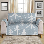 Christmas Holiday Tree Winter Forest Pattern Sofa Couch Protector Cover
