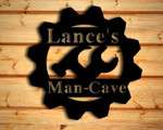 Man-cave Custom Name Cut Metal Sign