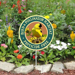 Bird And Pollinator Habitat Cut Metal Sign