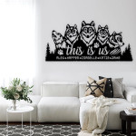 Family This Is Us Wolf Custom Name Cut Metal Sign