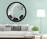 Beautiful Design I Love You To The Moon And Back Cut Metal Sign Custom Name