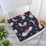 Cute Flying Bats In Different Poses And Moon Chair Pad Chair Cushion Home Decor