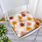 Cool Design Maple Leaves With Fill-In Polka Dots Shape Chair Pad Chair Cushion Home Decor